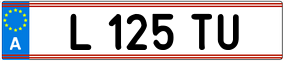 Trailer License Plate